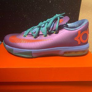 multi colored nike KDs